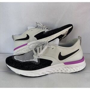 Nike Odyssey React Flyknit 2 Platinum Violet Black Sneaker Men's 10.5 AH1015-009